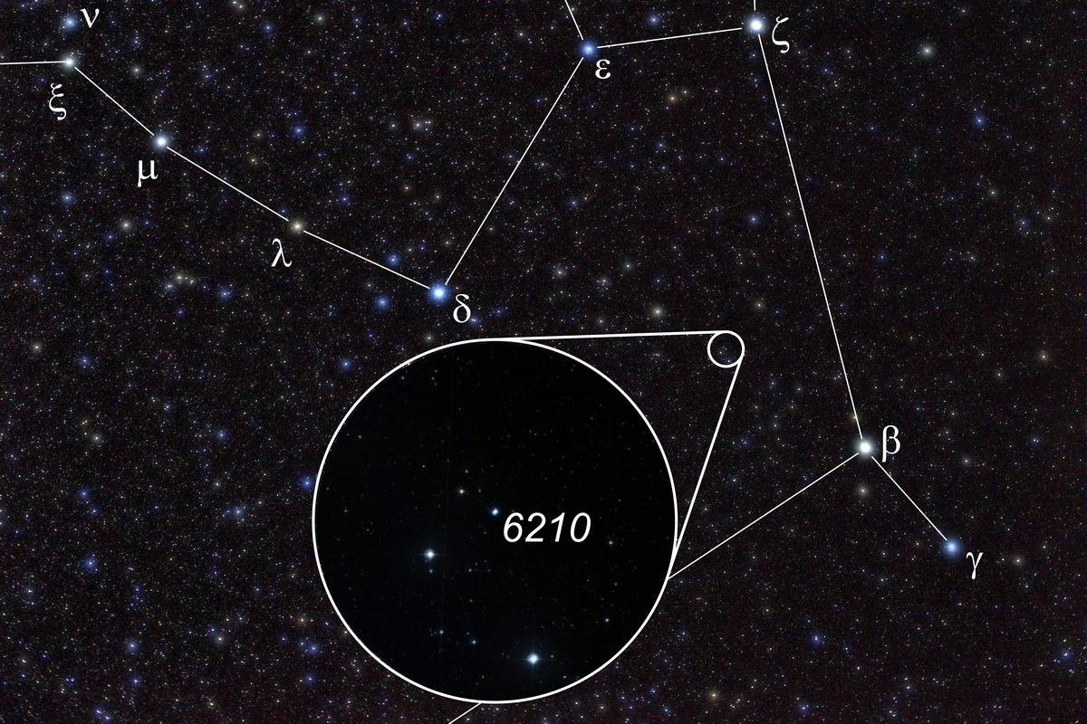 Aufsuchkarte NGC6210