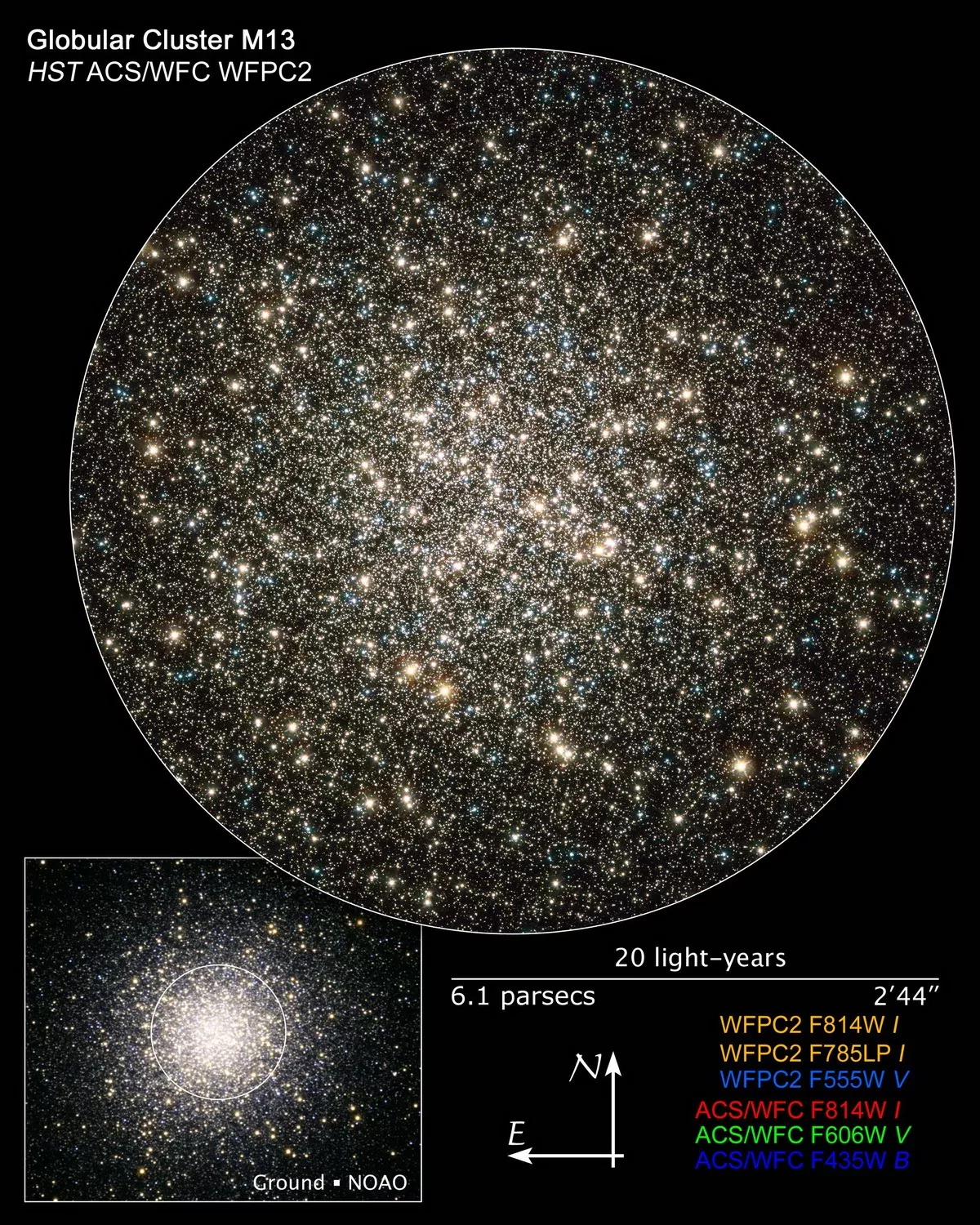 m13 hst archival data