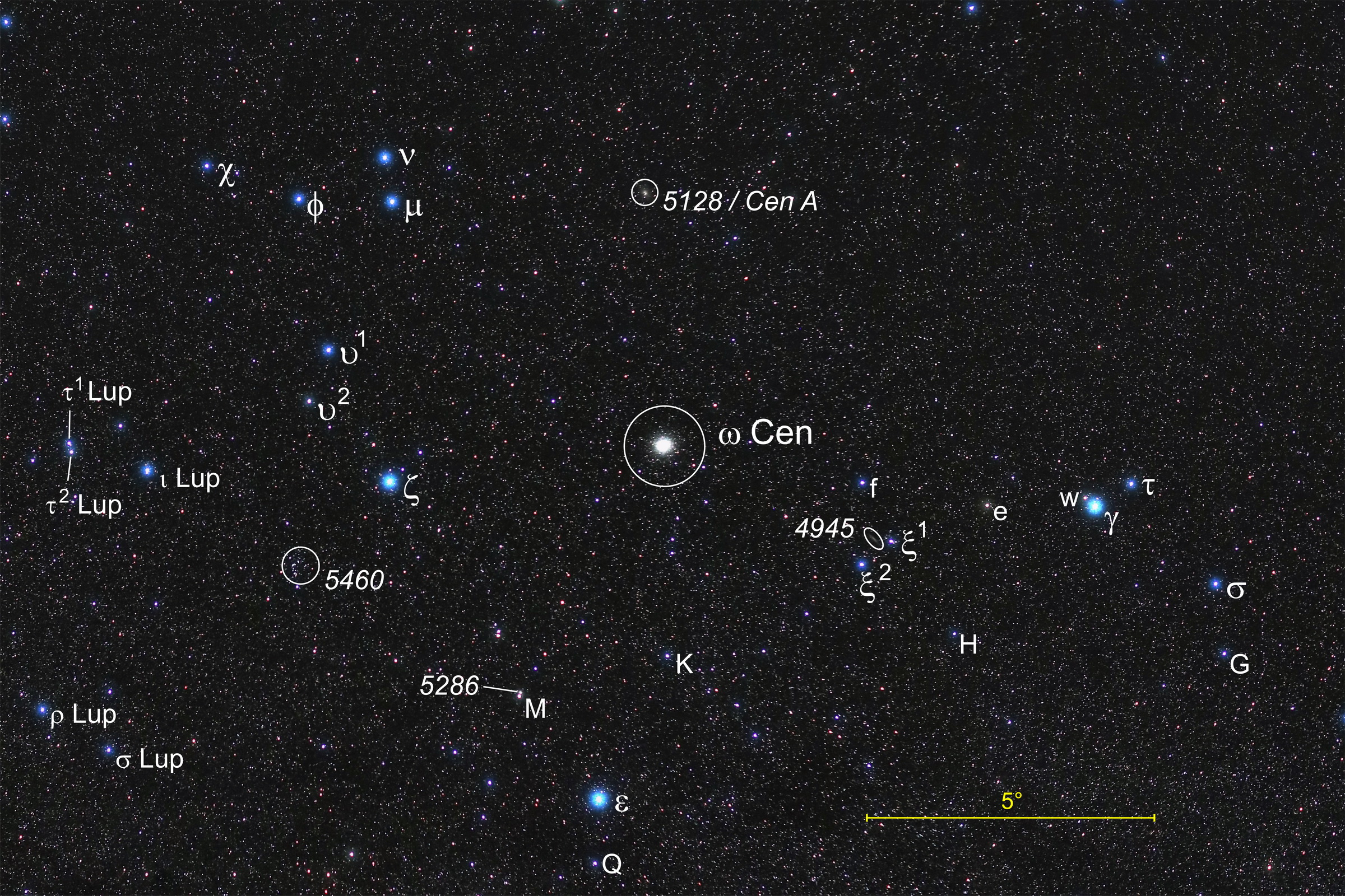 omega centauri umgebung