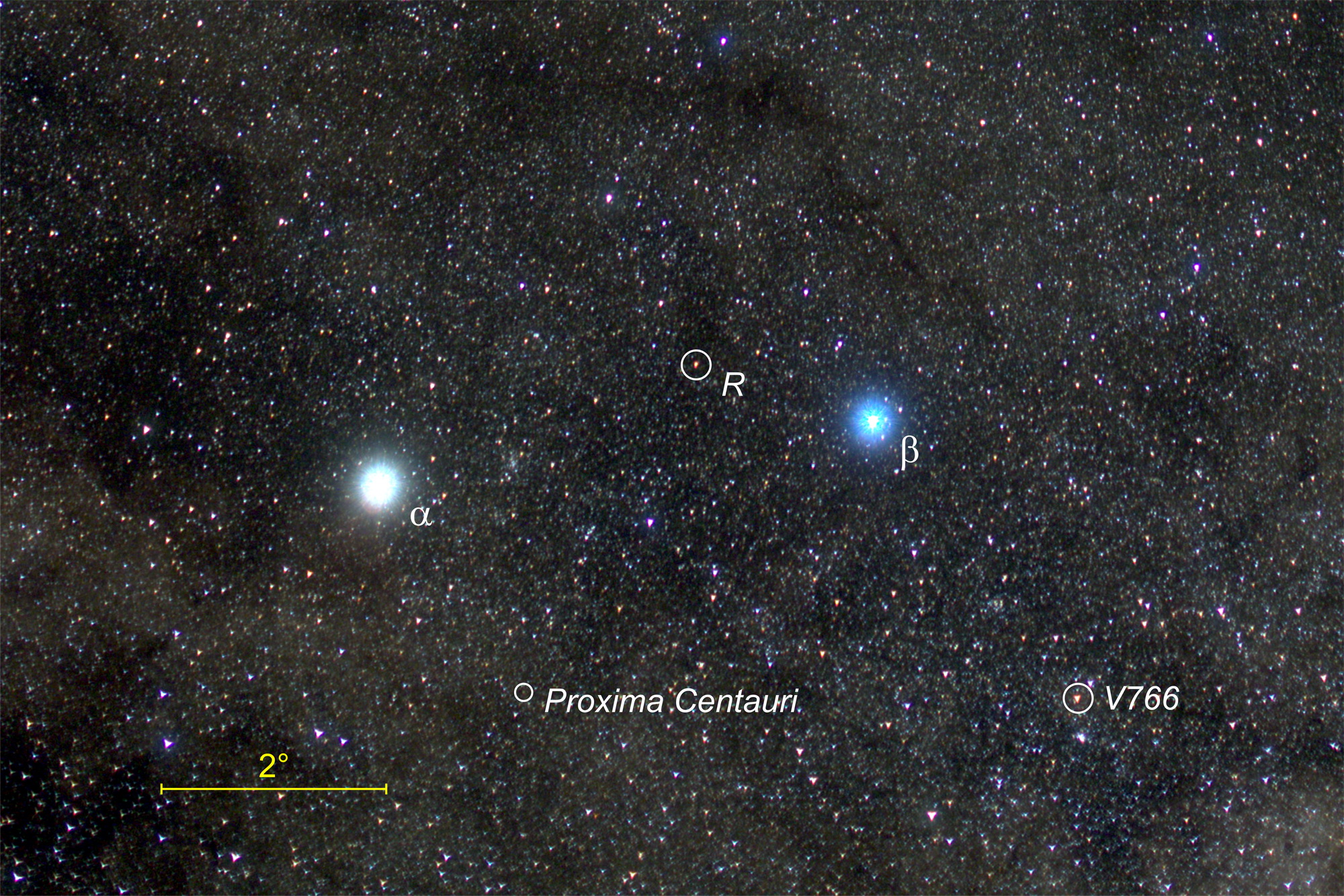 r centauri umgebung