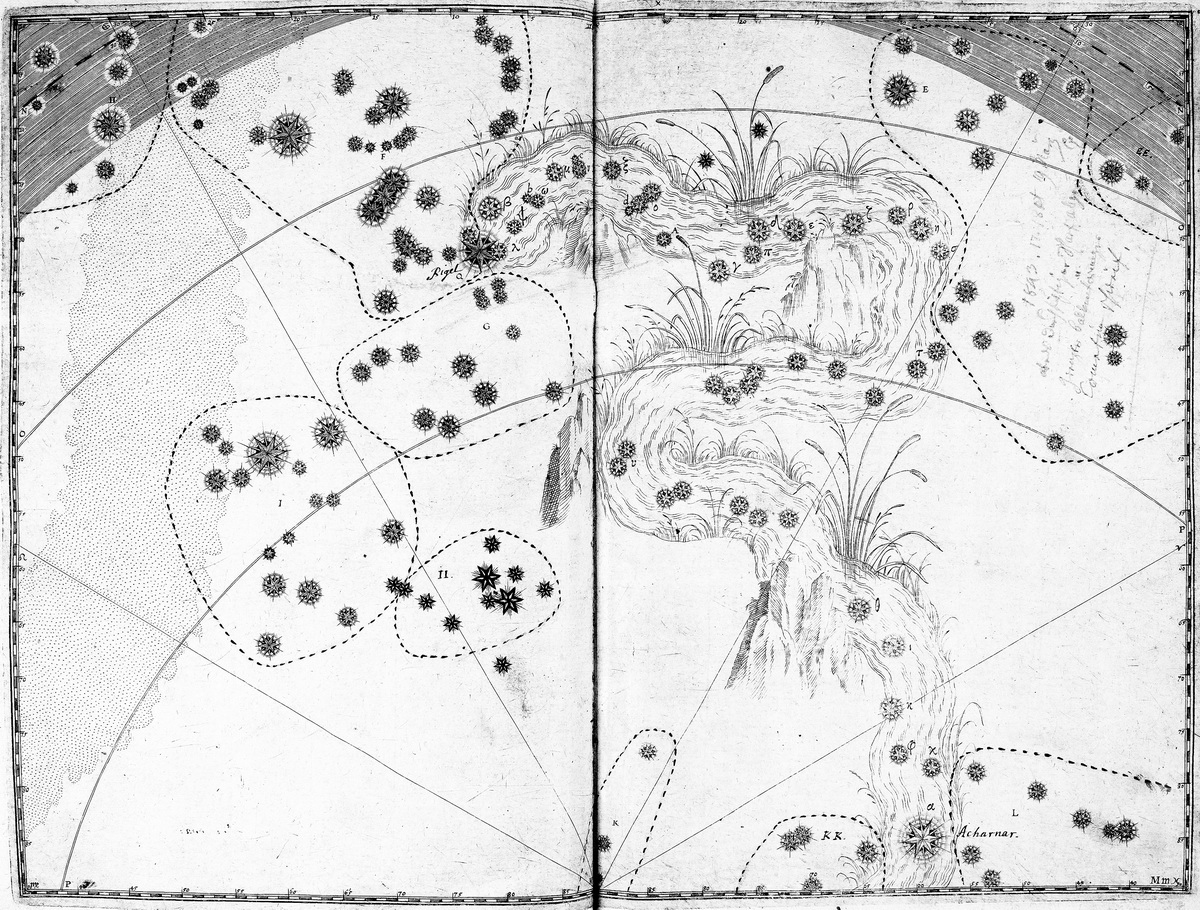sternbild eridanus bayer uranometria 1603