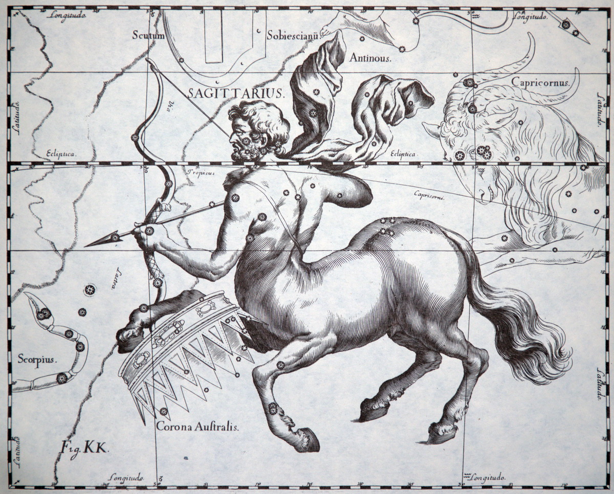 sternbild schuetze sagittarius hevelius atlas